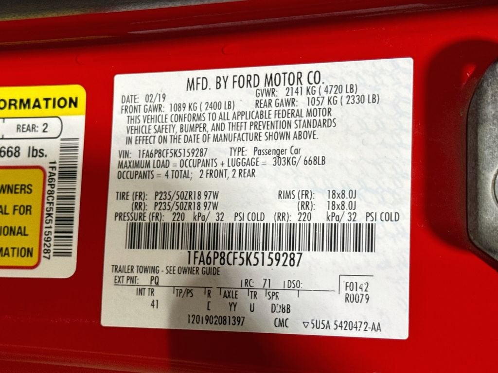 2019 Ford Mustang GT Premium