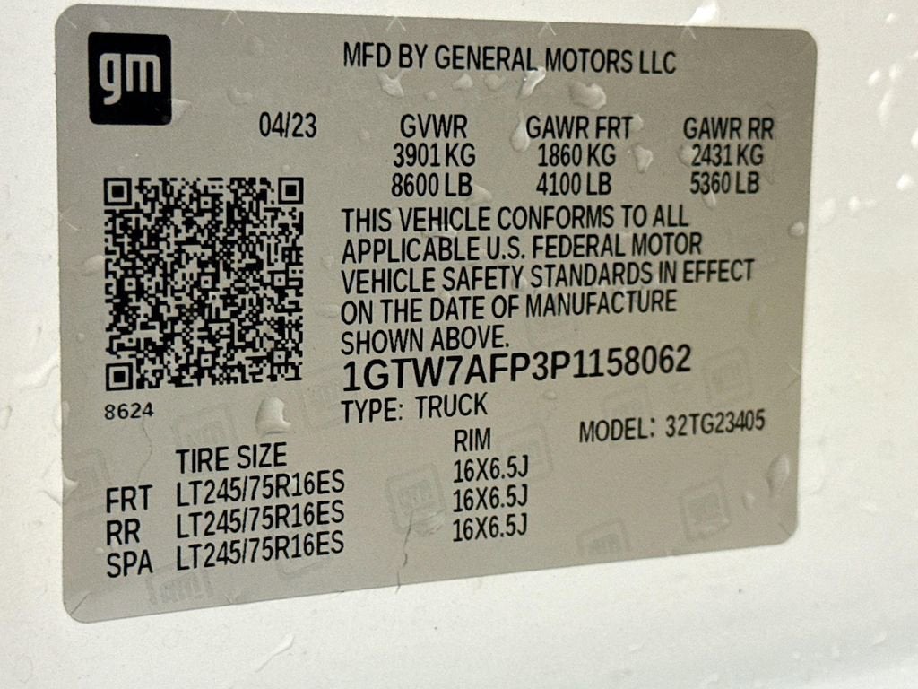 2023 GMC Savana Cargo 2500 Work Van