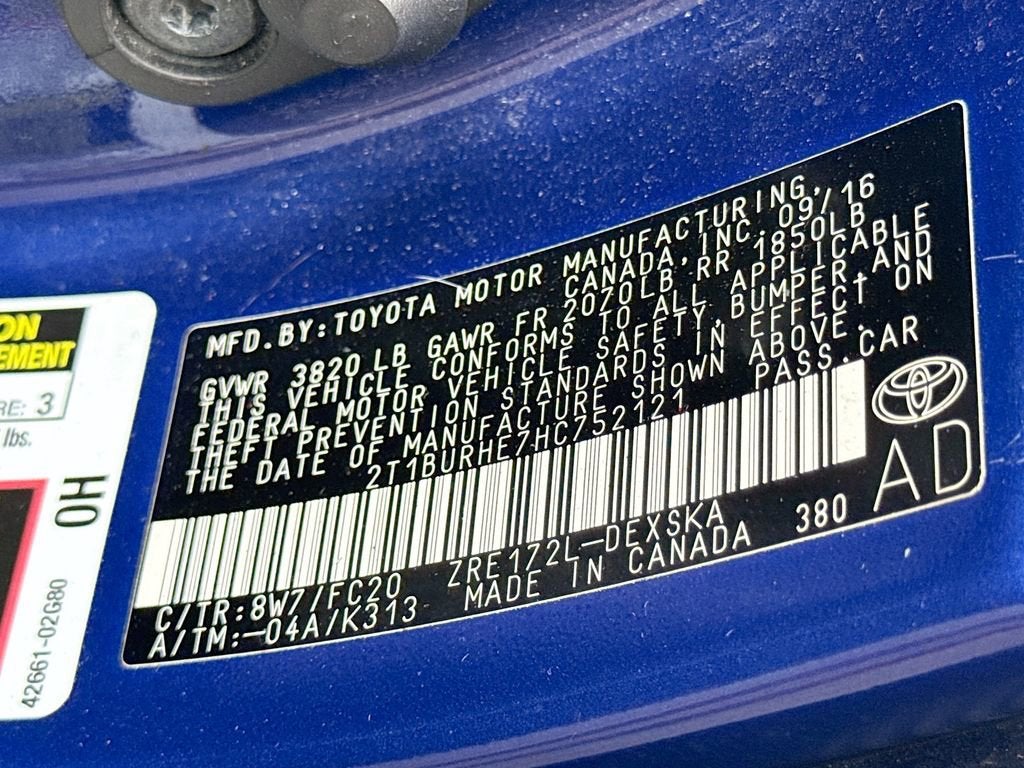 2017 Toyota Corolla L