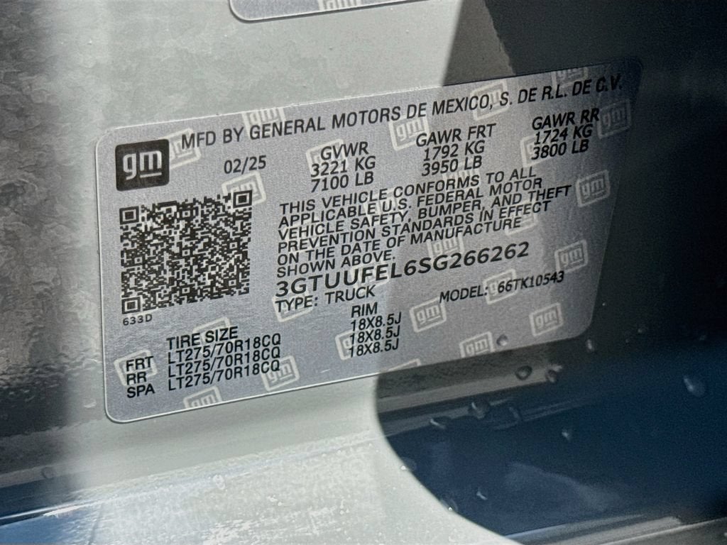 2025 GMC Sierra 1500 AT4X