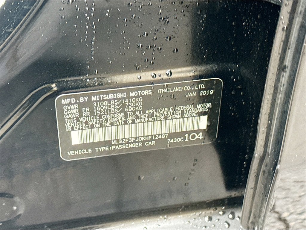 2019 Mitsubishi Mirage G4 ES