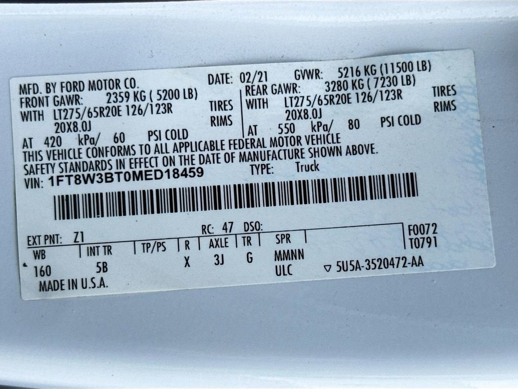 2021 Ford Super Duty F-350 SRW XL