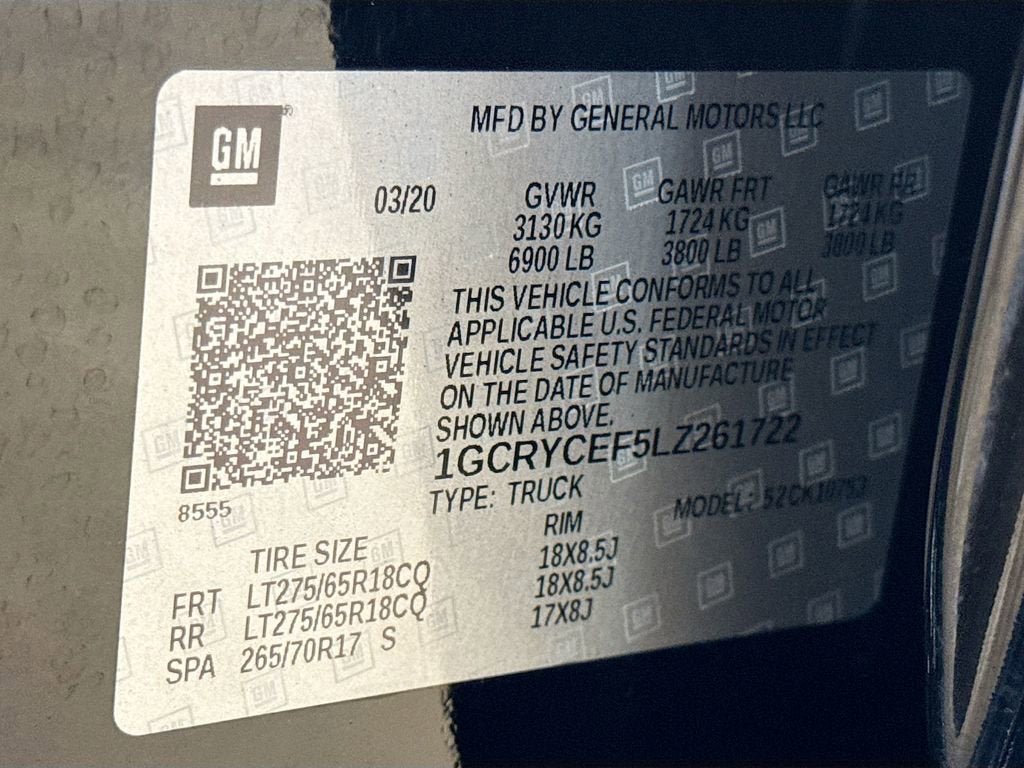 2020 Chevrolet Silverado 1500 Custom Trail Boss