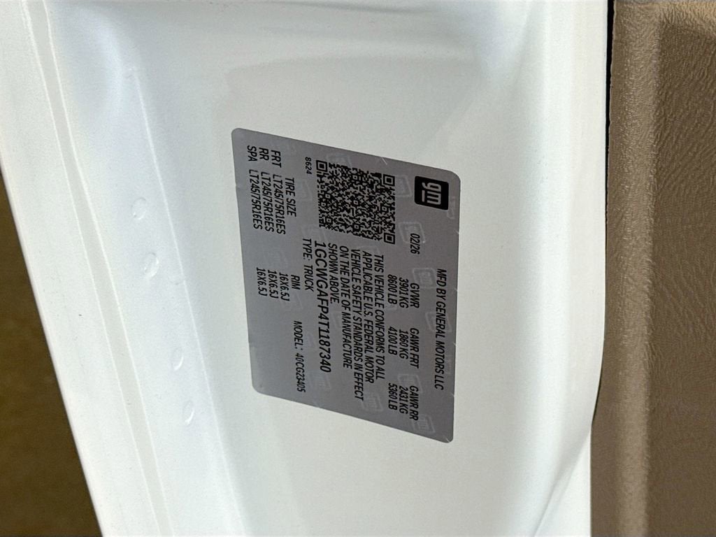 2026 Chevrolet Express Cargo WT