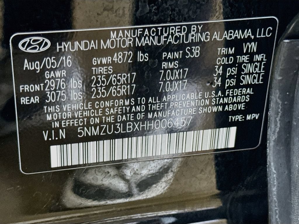 2017 Hyundai Santa Fe Sport 2.4L