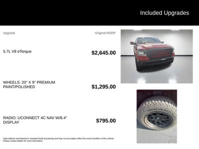 2019 RAM 1500 Laramie Crew Cab 4x4 5'7" Box