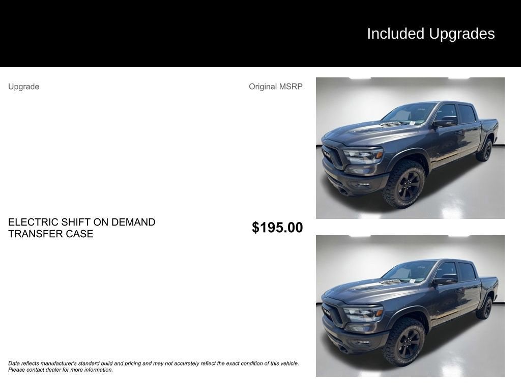 2023 RAM 1500 Rebel Crew Cab 4x4 5'7" Box