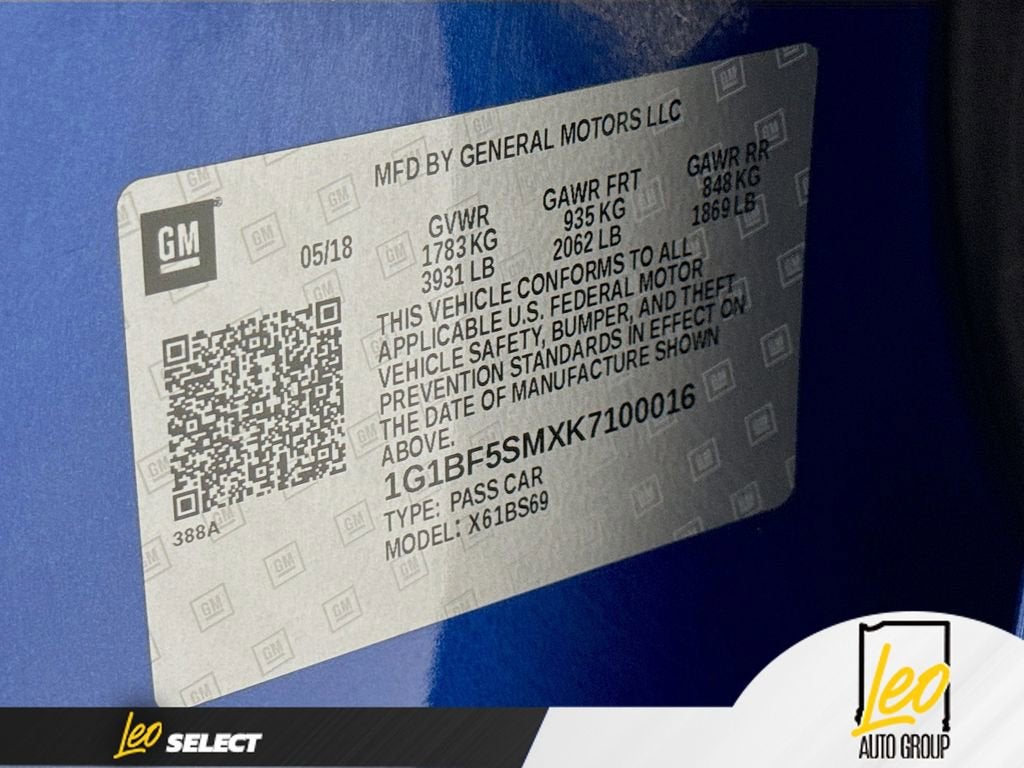 2019 Chevrolet Cruze Premier