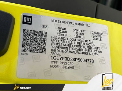 2023 Chevrolet Corvette Z06 3LZ