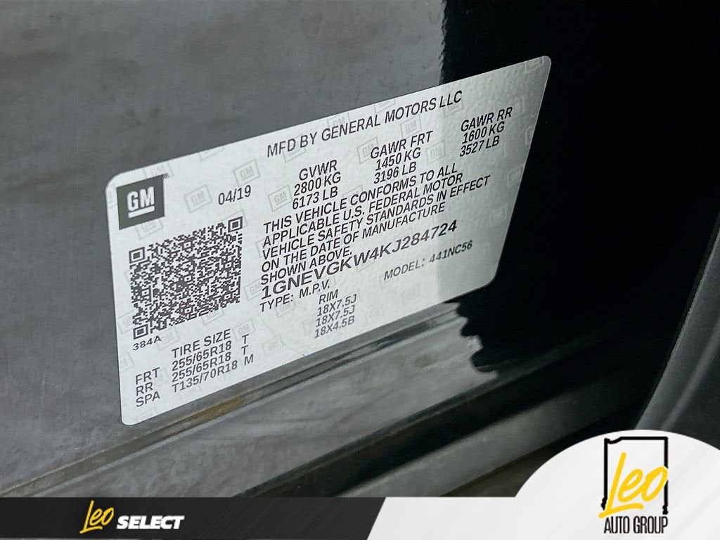 2019 Chevrolet Traverse LT Cloth