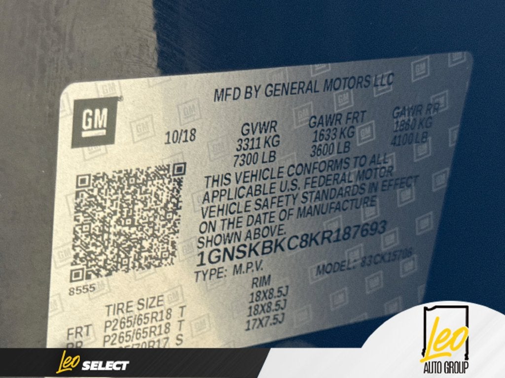 2019 Chevrolet Tahoe LT