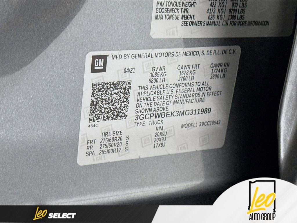 2021 Chevrolet Silverado 1500 Custom