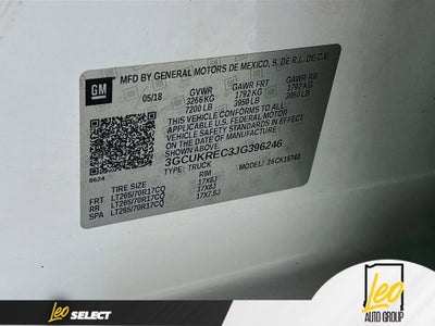 2018 Chevrolet Silverado 1500 LT