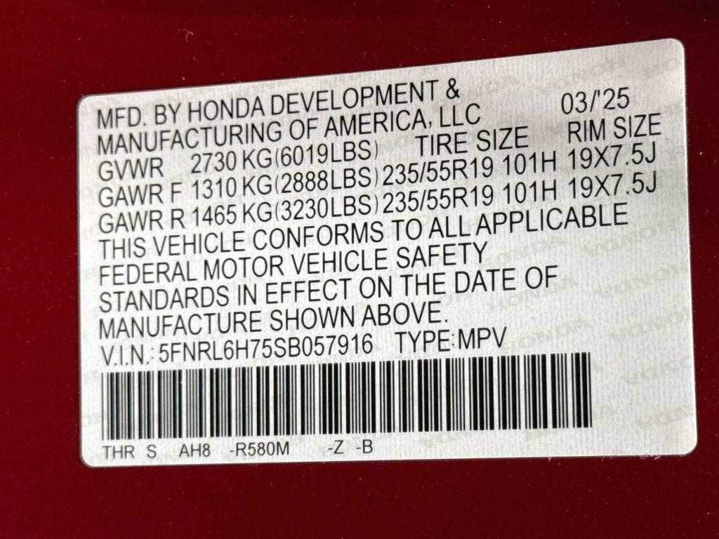2025 Honda Odyssey Sport-L