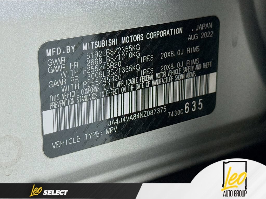 2022 Mitsubishi Outlander SEL 2.5 S-AWC