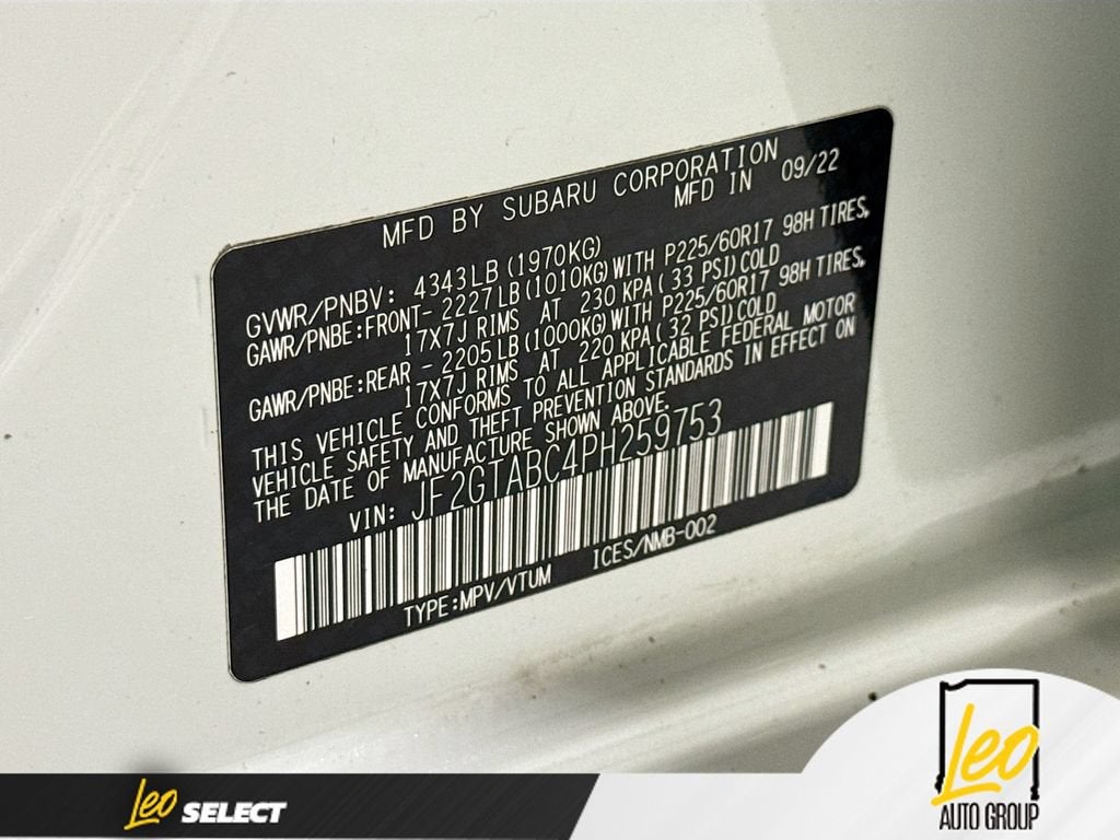 2023 Subaru Crosstrek CVT