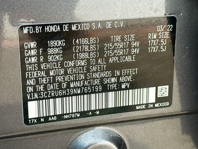 2022 Honda HR-V AWD LX