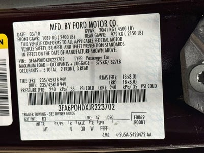 2018 Ford Fusion SE