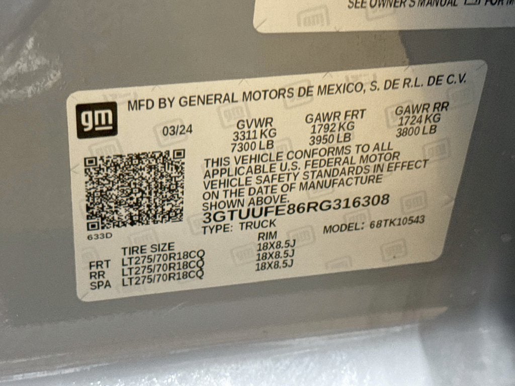 2024 GMC Sierra 1500 AT4X