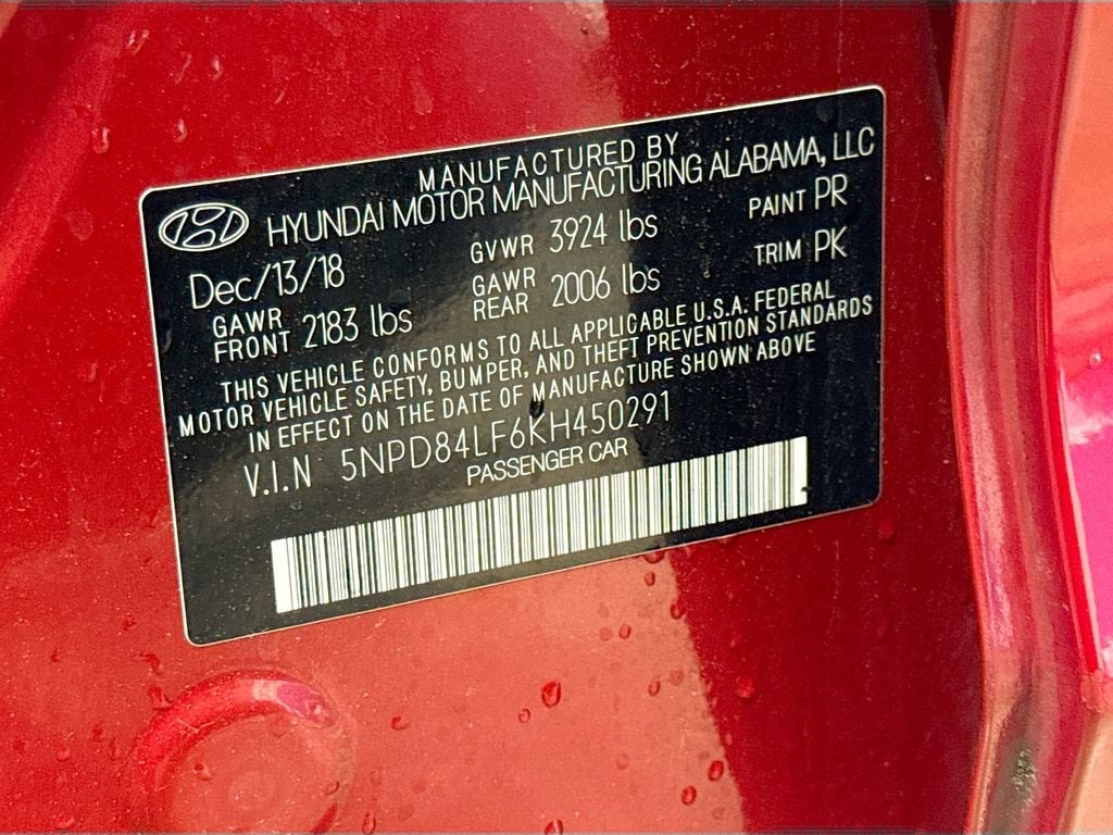 2019 Hyundai Elantra SEL