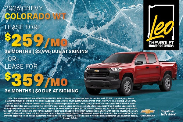 2026 Chevy Colorado WT