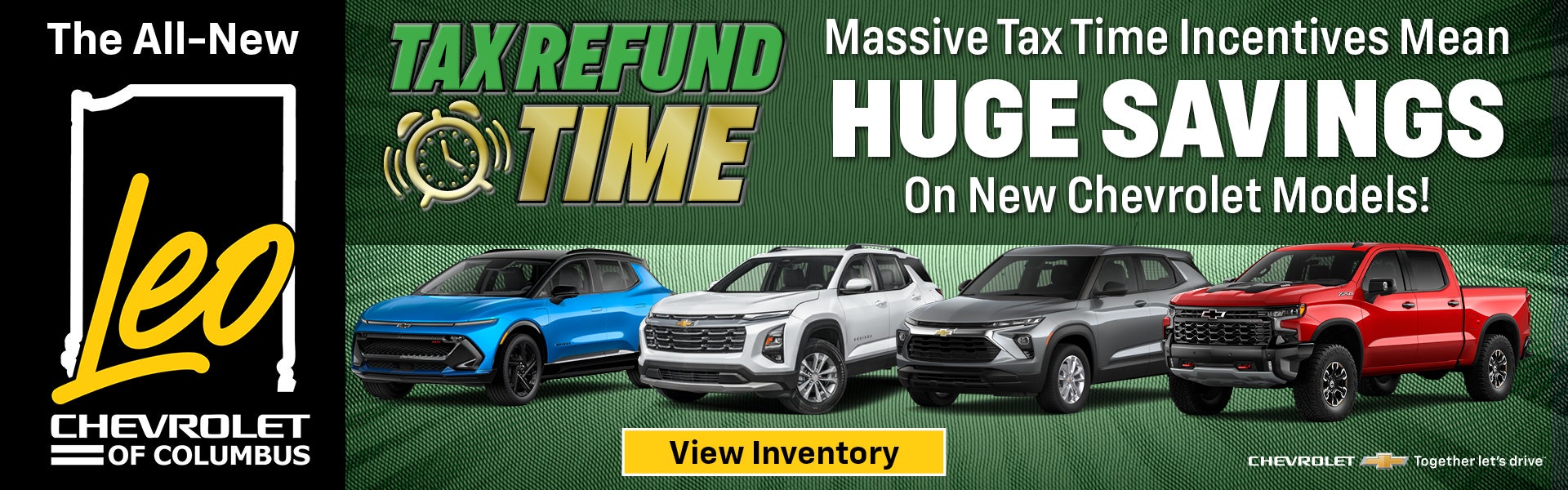Massive Tax Time Incentives Mean Huge Savings on New Models