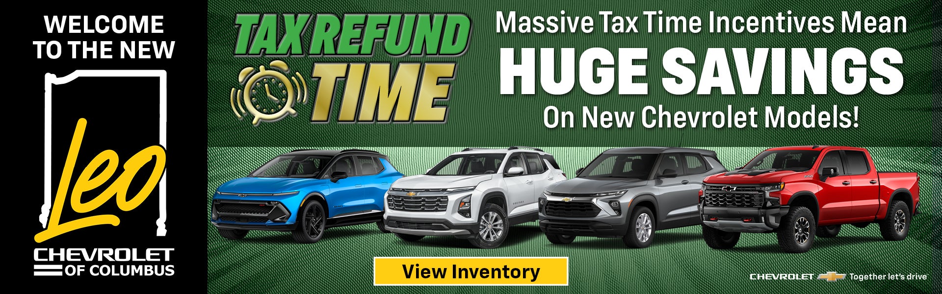 Massive Tax Time Incentives Mean Huge Savings on New Models